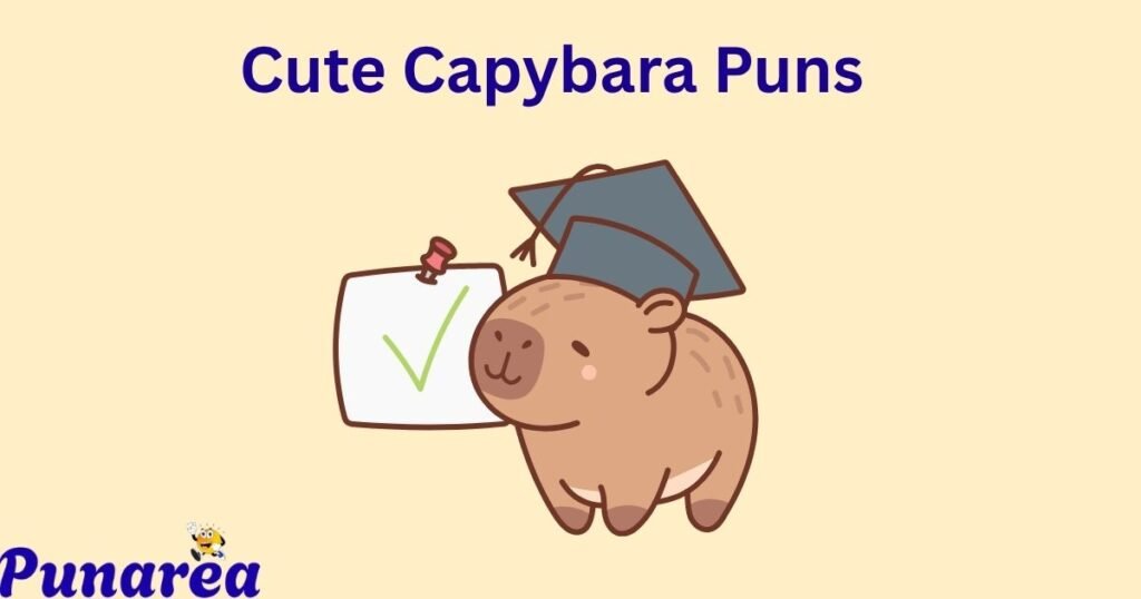 Cute Capybara Puns 1
