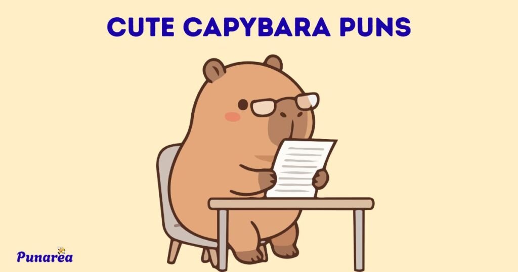 Cute Capybara Puns