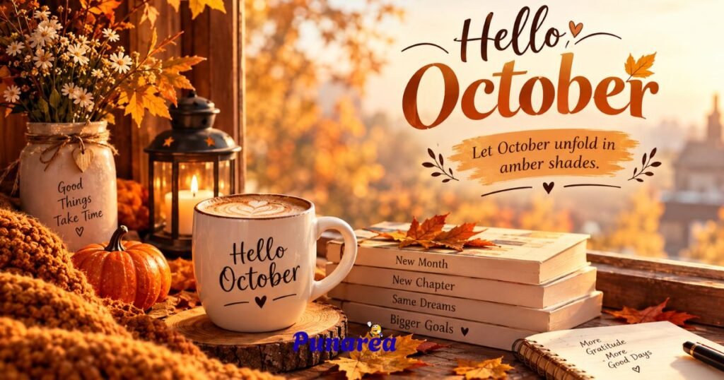Aesthetic Hello October Captions
