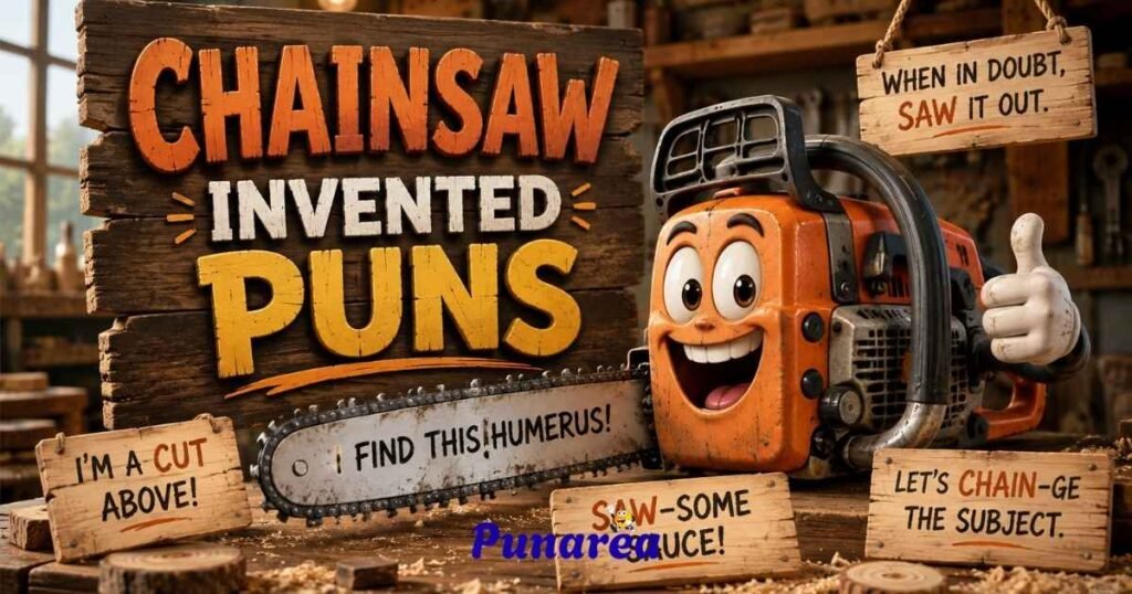 Chainsaw Invented Puns