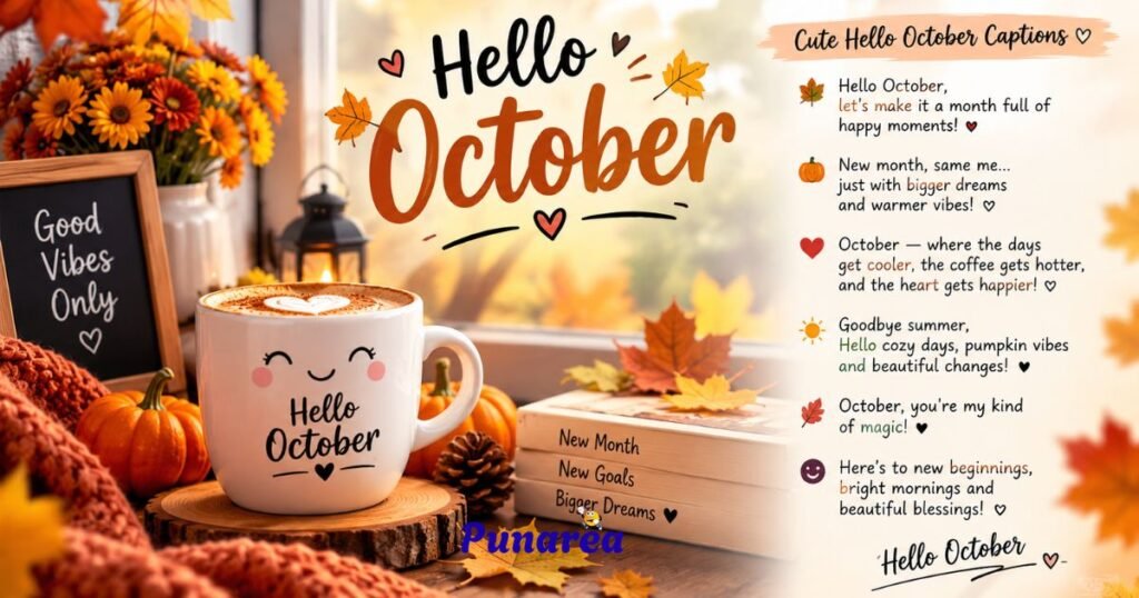 Cute Hello October Captions