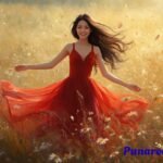 Red Dress Caption