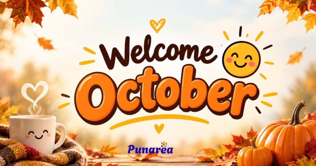 Welcome October Caption
